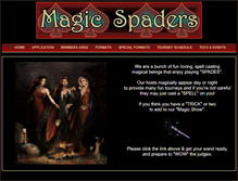Tablet Screenshot of magicspaders.net